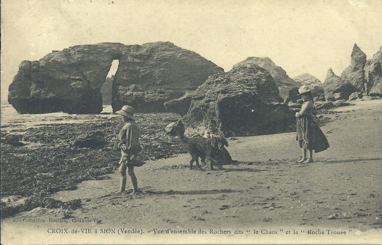 Croix-de-Vie, vue d'ensemble des rochers.