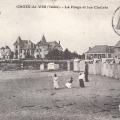 Croix-de-Vie, la plage et les chalets.