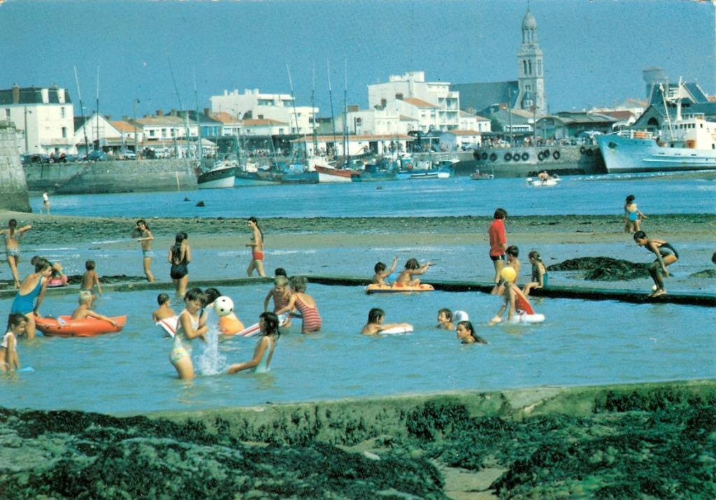 Croix-de-Vie, le bassin en  1976.