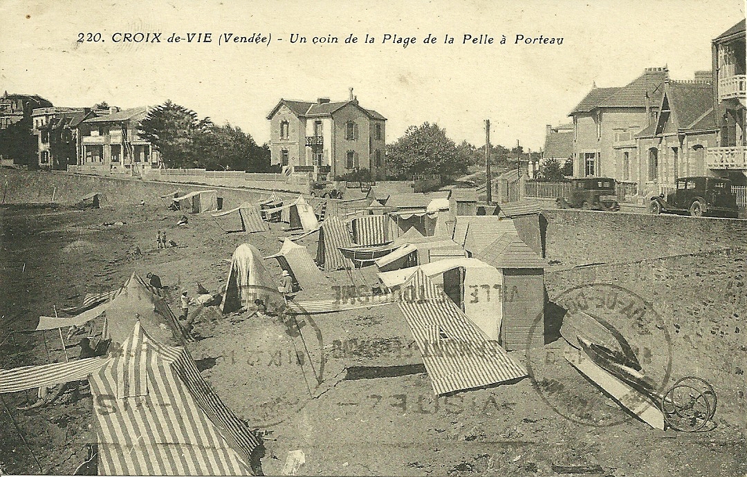Croix-de-Vie, un coin de la plage et de la Pelle à Porteau.