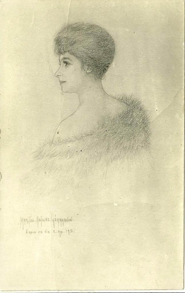 Portrait d'une femme par Marthe-antoine Gérardin