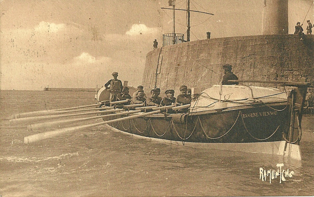 St-Gilles-Croix-de-Vie, sortie du bateau de sauvetage.