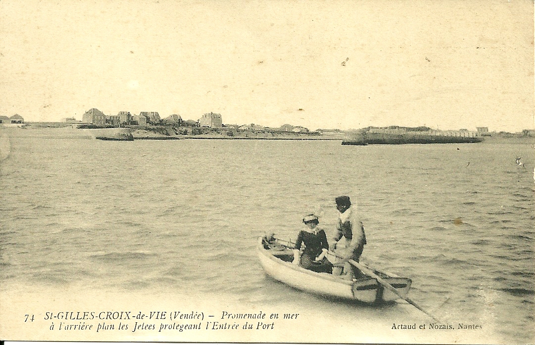 St-Gilles-Croix-de-Vie, promenade en mer.