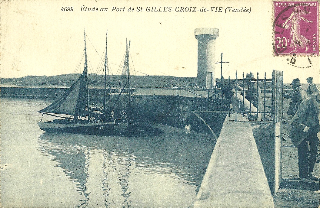 St-Gilles-Croix-de-Vie, le port.