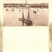 Carte-lettre verso, vue générale du port.