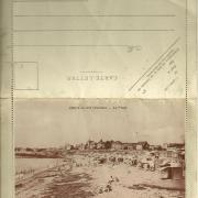 Carte-lettre recto, la plage de Croix-de-Vie.
