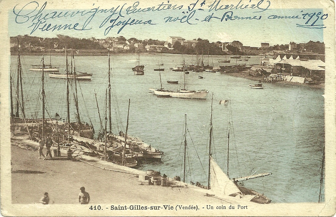Saint-gilles-sur-Vie, un coin du port.
