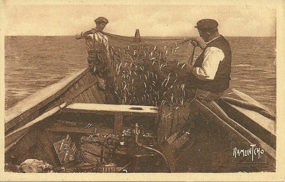 St-Gilles-Croix-de-Vie, pêcheurs de sardines.