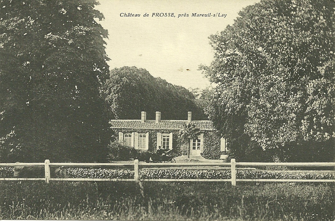 Mareuil-sur-Lay, le château de Frosse.