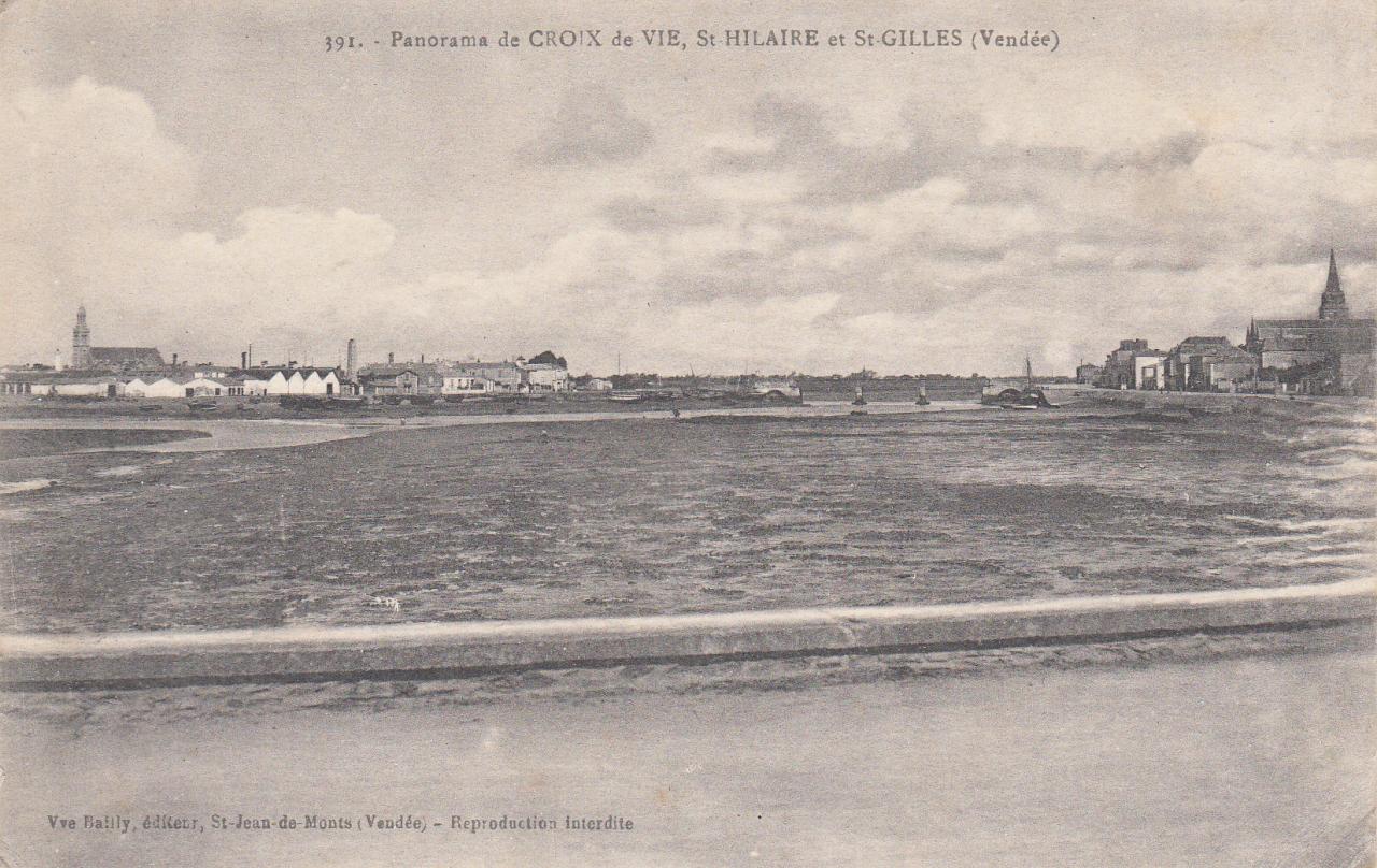 St-Gilles-sur-Vie, le port et les quais.