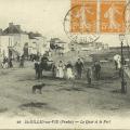 St-Gilles-sur-Vie, le quai et le port.