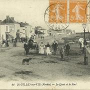 St-Gilles-sur-Vie, le quai et le port.