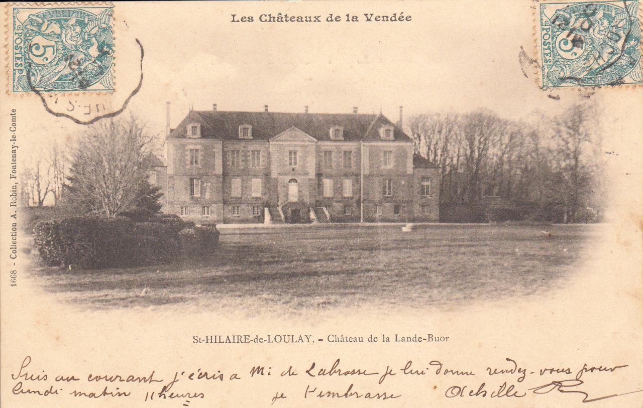 St Hilaire de Loulay-Chateau de la Lande-Buor.