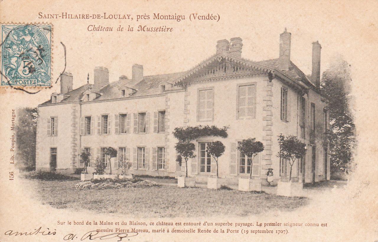 St Hilaire de Loulay-Chateau de la Mussetiere_1904